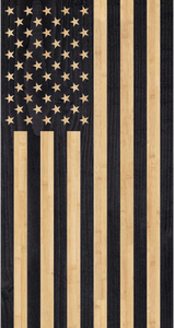 Vertical plain American flag